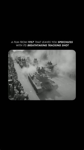 One of the most beautifully executed tracking shots ever.|🎬: The Cranes Are Flying (1957)|