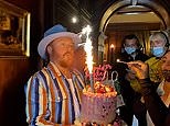Keith Lemon celebrates Ashley Roberts 40th on Real Dirty Dancing set