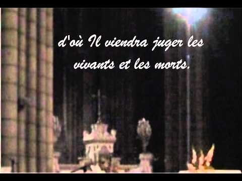 Credo - Je crois en Dieu (Symbole des Apôtres, avec Paroles / with Lyrics )