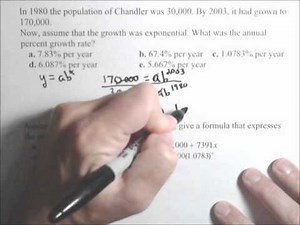 MAT150 - Exponential Model