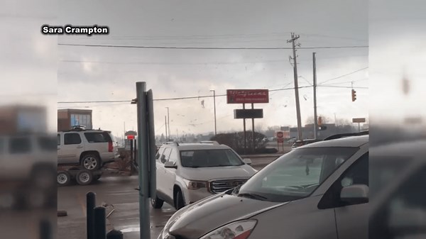 Videos capture reported tornados tear through southern Michigan