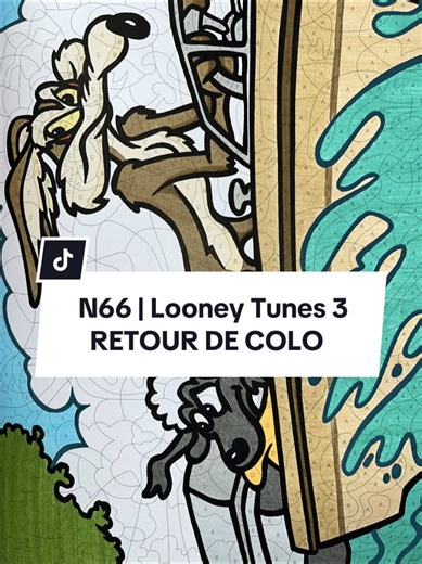 N66 | Looney Tunes 3 Retour de coloriage 〰️ | Posca Noir PC-1MR, 3M Code couleur complet dans la vidéo et sur mon compte IG (lien en bio) ✨ Illustration | Charlotte Mendès Hachette Heroes #coloriagemystere #coloriagearrtherapie #arrtherapie #looneytunes #retourdecolo