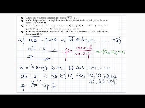 Bacalaureat 2021 - Tehnologic - Testul 3 - Teste antrenament - Clasa a 12-a
