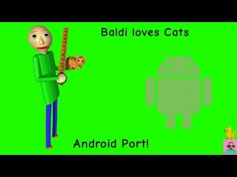 I love cats! 🐱 Baldi loves Cats Android Port! (Link In The Comments!)