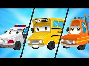 Police chase thief Car with Helicopter | Cartoon for Kids