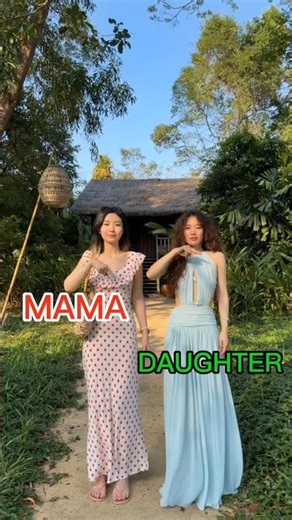 Mom & Daughter or Sisters?! ✨ Fun Vacation Outfit Transitions! #shorts #trending