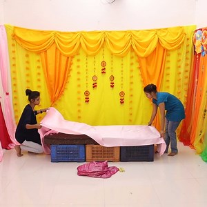 Yellow wedding makeover - empty space decor #fun #decor #diy #wedding #backdrop | Wow Decoration