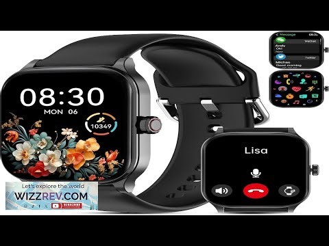 Smart Watch for Women Men(Answer Make Call) Smartwatches with Heart Rate SpO2 Sleep Stress
