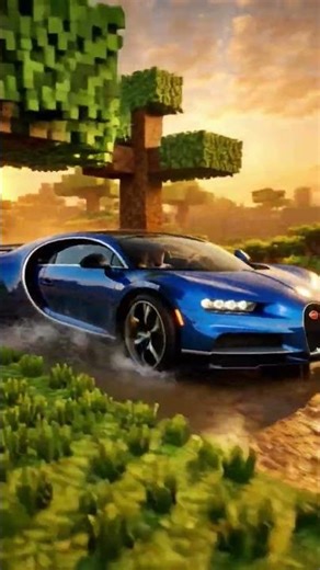 Realistic Bugatti Chiron in Minecraft #minecraft #edit #cars #bugatti