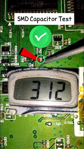 How to test SMD Capacitor with a Multimeter in Seconds( the fast method) #shorts #repair