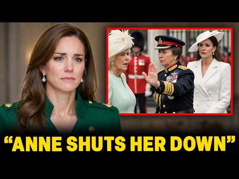 1 MIN AGO: Princess Anne PREVENTS Camilla From Walking Beside Catherine at Trooping