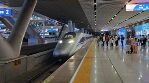 [高铁]中国铁路G402（高402次）POV（信阳东→北京西 CRH380A 左侧视角倍速展望）