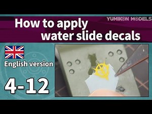How to apply water slide decals【Gunpla Zaku-2FZ ep4-12】 /Plastic model making.