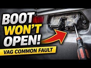 Boot Won’t Open? VAG Boot Switch & Latch Common Fault (Easy Fix) Vw - Audi - Seat -Skoda