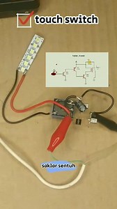 10 comments | Touch switch | Saklar sentuh, skemanya sudah ada dalam video ada sedikit penambahan elko. Daftar komponen: 1.Relay 5 pin 5 volt 2.Transistor C945 x2 3.Transistor A733 Untuk mengunci relay tetap on/memperpanjang durasi on, pin basis transistor c945 sentuh tambahkan kabel sekitar 10cm. #electronics #tutorial #saklarsentuh #soldering | S Suyatno | Facebook