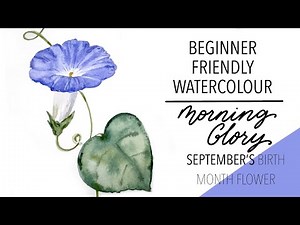 Painting September's Birth Month Flower - Morning Glory!