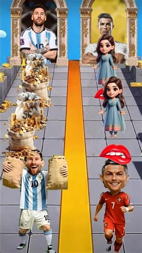 Cristiano Ronaldo 7 vs legend Messi 10 # funny