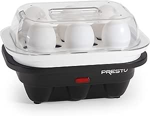 Easy Store Electric Egg Cooker - 6, Black/White