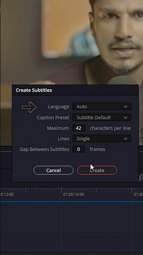 Generate subtitles through AI #videoediting #resolve #davinciresolve