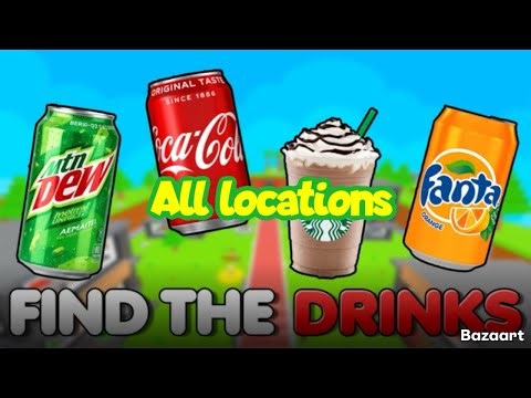 🚨ALL DRINKS🚨 How to find all drinks in Roblox FINDVTHE DRINKS #roblox #gamezoneplus