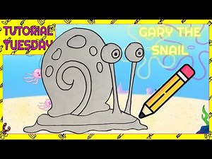 How To Draw Gary the Snail | Tutorial Tuesday #36