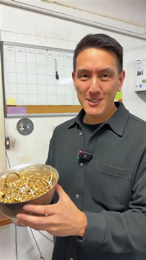 Humphrey Yang on Instagram: "The smelting gold process: turning your gold scraps into a gold bar for sale and refinement! Thanks to @wittercoin for letting me tag along. Note: these are their gold scraps they buy from customers! Not mine. I wish 😂"