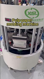 Mini Pulp Molding Tableware Thermoforming Machine #papersquishy #coffee #moldedpulp #Pape r#pulp
