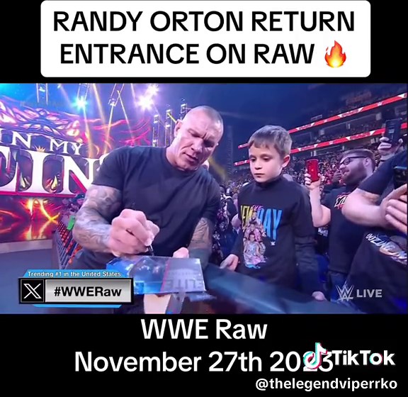Randy Orton is back Home #wwe #fyp #wwefan #wweraw #randyorton #johncena #romanreigns #therock #wrestling #foryou #foryoupage #wrestlemania #wwetiktok #tiktok #fight #viral #trending #rek #wwesmackdown #prowrestling #professionalwrestling #fighting #rko #like #wweentrance