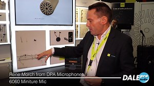 3mm of audio perfection! Rene Morch from DPA Microphones shows us their new d:screet Subminiature series microphones at the 145th AES Convention in New York. | Dale Pro Audio