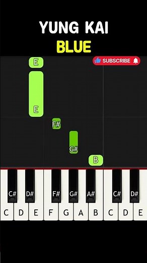 👆 BLUE - Yung Kai | BEGINNER Piano TUTORIAL - Easy Piano