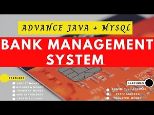 Bank Management System in Java + MySQL | NetBeans | Advance Java Products |