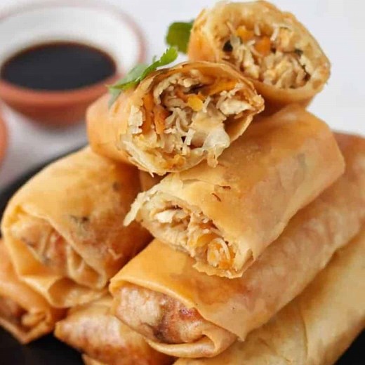 Rice Noodle Egg Rolls (Vietnamese Fried Spring Roll Recipe)