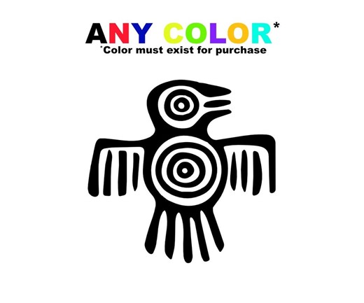 Aztec Bird Decal – Tribal Eagle Design – Mesoamerican Art Vinyl Decal for Car, Laptop, Tumbler or Window - Etsy