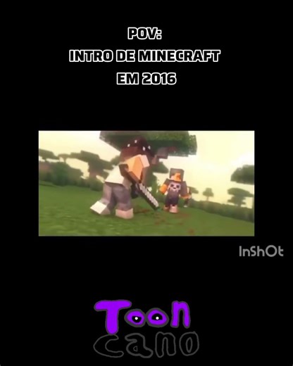 POV: INTRO DE MINECRAFT EM 2016 #shorts #meme #2016vibes