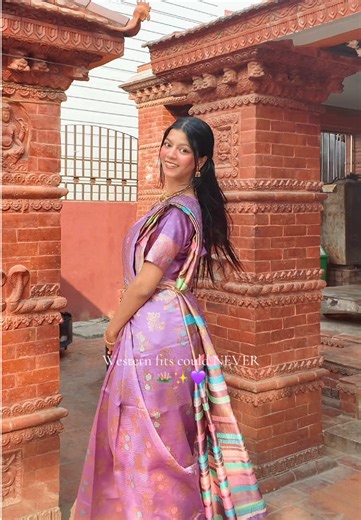 WESTERN FITS COULD NEVER! 💜 #trending #fyp #foryou #traditional #saree