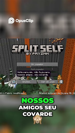 Minecraft Horror Mod 'Split Self'! #horror #minecraft #shorts #gamer