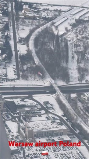 Warsaw airport landind#trendingreels #travel