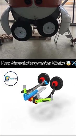 How Aircraft Trailing Link Suspension Actually Works (3D Animation) 🛠️