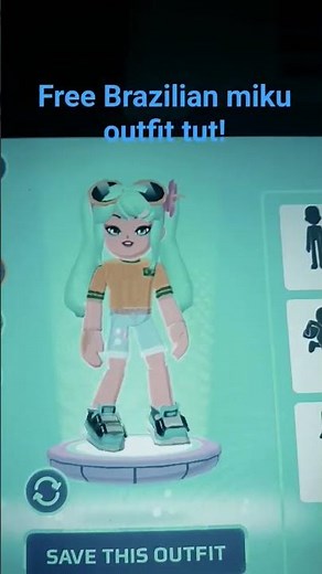 Brazilian Miku outfit tutorial! #cute #pkxd #pkxduniversd #miku