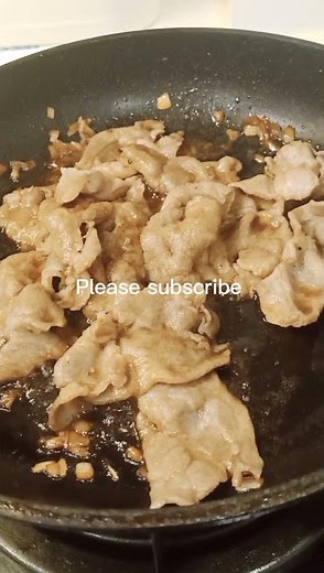 How to cook thin slice pork recipe| easy way of cooking #short