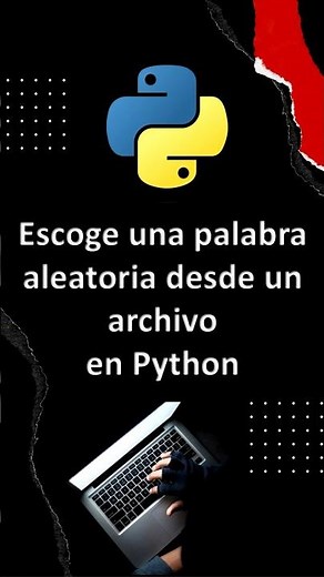 Crea tu Propio Generador de Palabras Aleatorias en Python con Archivos TXT #pythontutorial #python