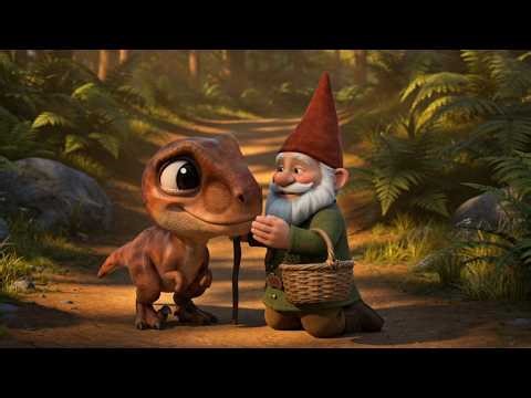 Baby T-Rex Meets A Forest Gnome 🍄 (Heartwarming Dinosaur Story) | Dinosaur Animated Short Film