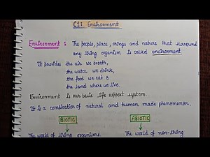 Class 7||Ch.1 || Geography || Summary Notes || Environment || Ncert with Aditi