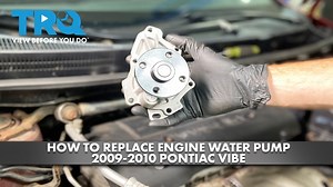 How to Replace Engine Water Pump 2009-2010 Pontiac Vibe