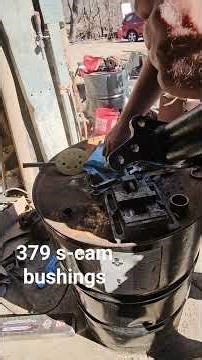 379 Drive S-Cam bushing install with a volvo kingpin