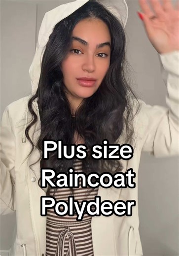 Polydeer raincoat is now available in plus size! Dont miss out ladies! #plussizecoats #plussizeraincoat #raincoat #spotlightfashion #tiktokmademebuyit