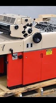 HAMADA 800 DX OFFSET PRINTING PRESS ON PRODUCTION, WORKING FINE. IMPRESORA LITOGRAFICA HAMADA 800 DX