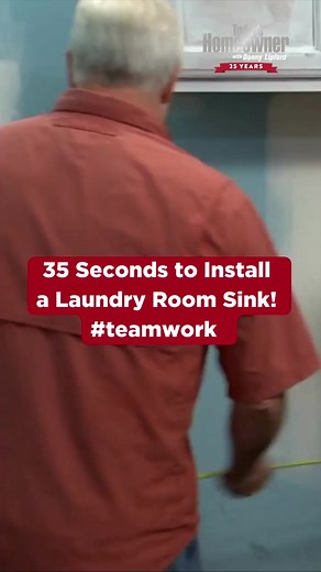 18K views · 145 reactions | Installing a laundry sink is fast and easy when you've got great teamwork! #todayshomeowner #THseason25 #laundryroom #laundry #sink #plumbing #reels #reelsvideo #reelsfb | Today's Homeowner | Facebook