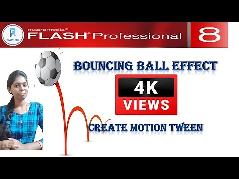 bouncing ball animation in macromedia flash 8 | how to use motion tween in macromedia flash 8