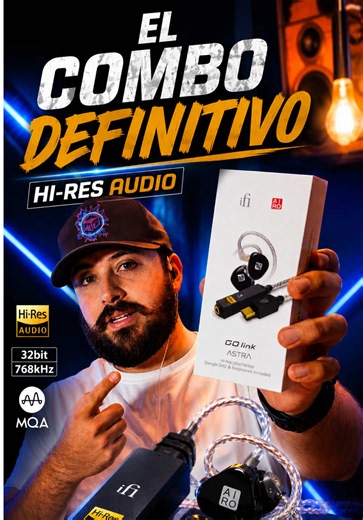 ¡El combo definitivo para HI-RES audio! iFi Go Link 2 Airo Astra #hires #audio #monitors #dac @Audeo Mx